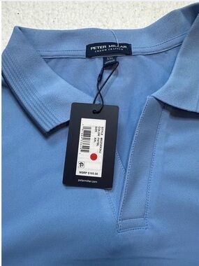 Peter Millar Crow Crafted Summertime Blue Performance Polo shirt Men’s XXL